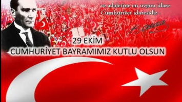 29 EKİM CUMHURİYET BAYRAMIMIZ KUTLU OLSUN.