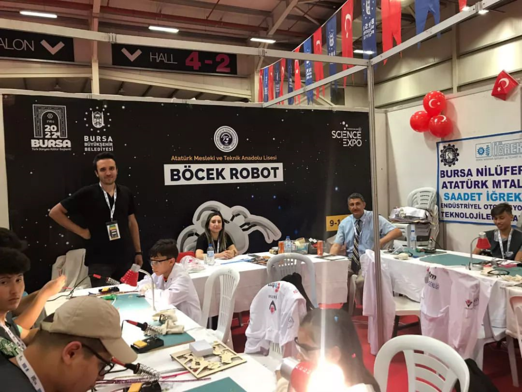 9. Science Expo’da “Solar Böcek Robot” Atölyemiz Ziyarete Açıldı